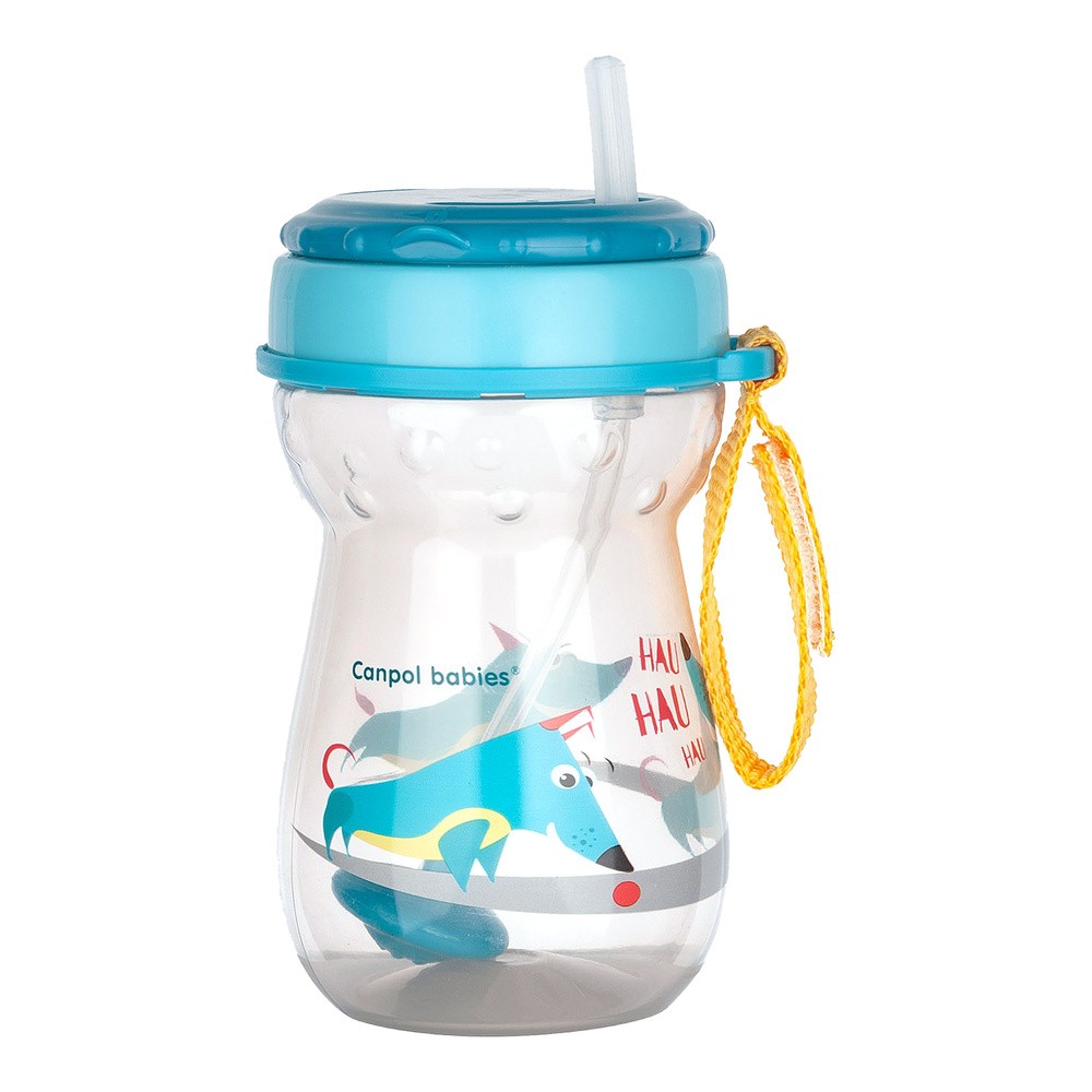 Canpol babies Bidon ze składaną rurką silikonową z odważnikiem 350 ml