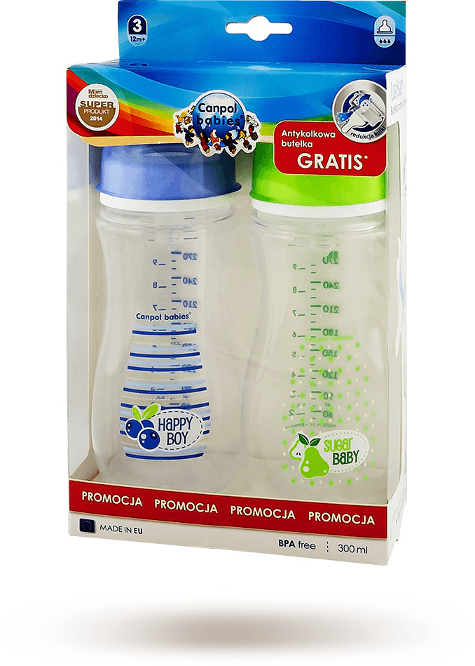 Canpol babies Butelka 300 ml + druga gratis