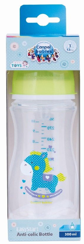 Canpol babies Butelka Easy Start 300 ml TOYS 35/222 niebieska