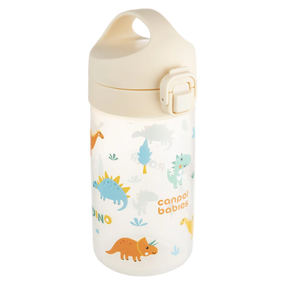 Canpol Babies Junior, bidon na wodę dla dzieci, beżowy, od 2,5 roku, 400 ml