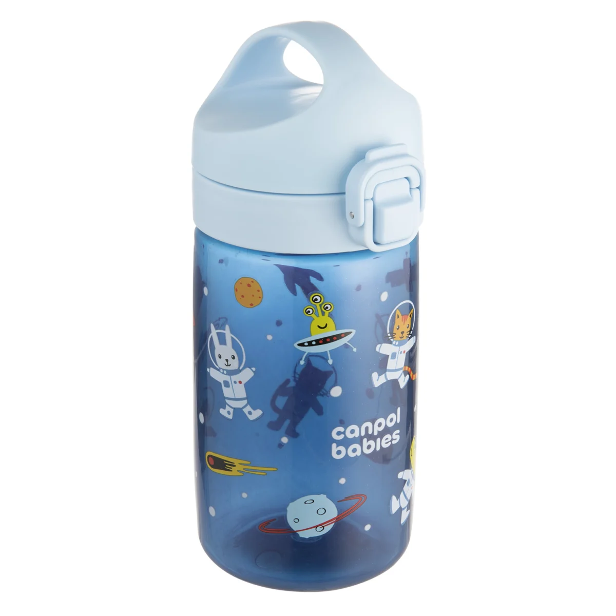 Canpol Babies Junior, bidon na wodę dla dzieci, niebieski, od 2,5 roku, 400 ml
