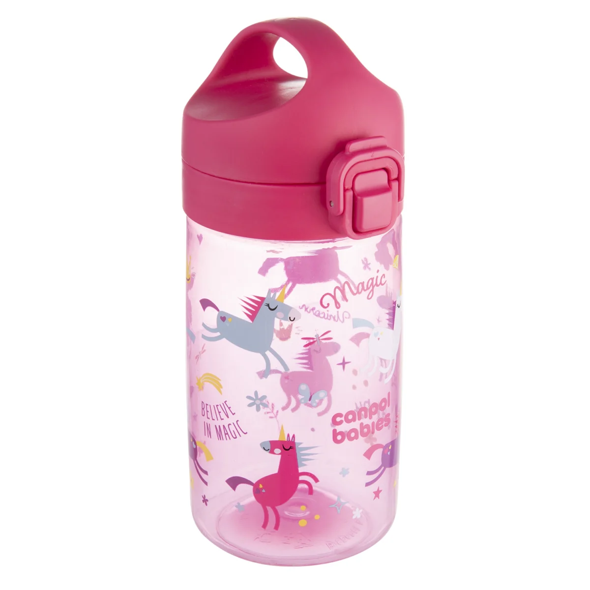 Canpol Babies Junior, bidon na wodę dla dzieci, różowy, od 2,5 roku, 400 ml