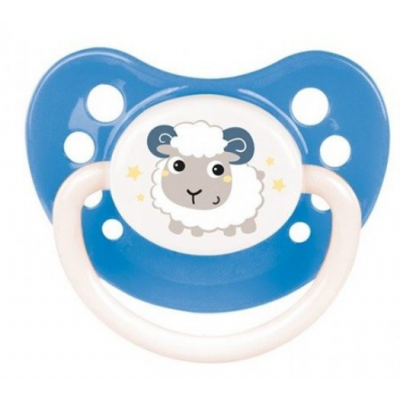 CANPOL CANPOL BABIES Smoczek uspokajający 0-6m Bunny&Company Niebieska owieczka 23/271