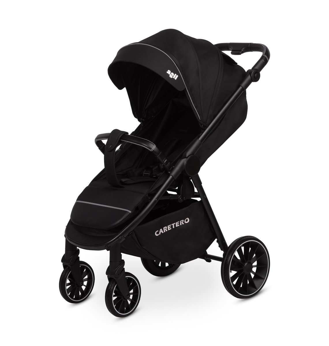 Caretero, wózek spacerowy agil black