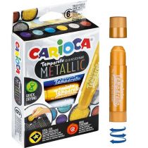 CARIOCA Farby w sztyfcie Temporello mealic 6 kol CARIOCA