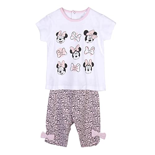 CERDÁ LIFE'S LITTLE MOMENTS Zestaw 2-częściowy składający się z koszulki + spodni: 95% bawełna i 5% elastan, różowy, jeden rozmiar dla dziewczynek i dziewcząt, Różowy, rozmiar uniwersalny