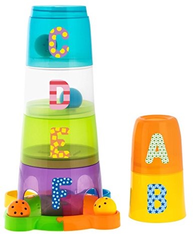 Chicco 00009308000000 2 W 1 kubek i śrub z kolei wsadowego, wielokolorowy 00009308000000