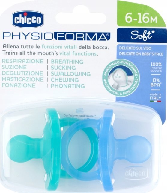 CHICCO-7308721-SMOCZEK PF SOFT BLUE 6-16M 2SZT
