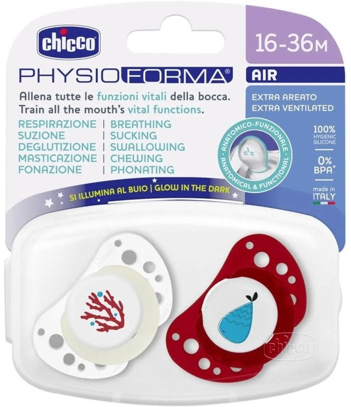 CHICCO-7503543-SMOCZEK PF AIR SIL.16-36M 2 SZT LUMI RED