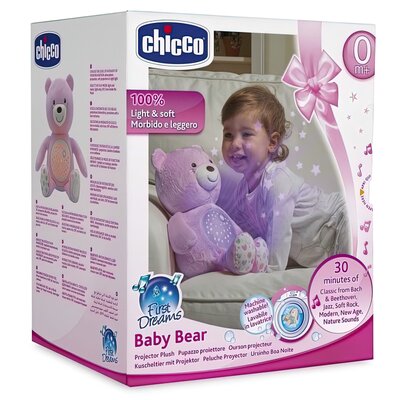 Chicco Miś z projektorem różowy 80151