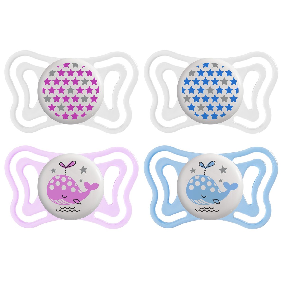 Chicco Smoczek do uspokajania PHYSIO Light Silikonowy 2-6 m+ 2 SZT - LUMI 23107271