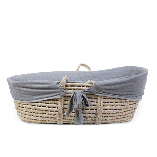 CHILDHOME CHILDHOME - Pokrowiec do kosza mojżeszowego Jersey Grey
