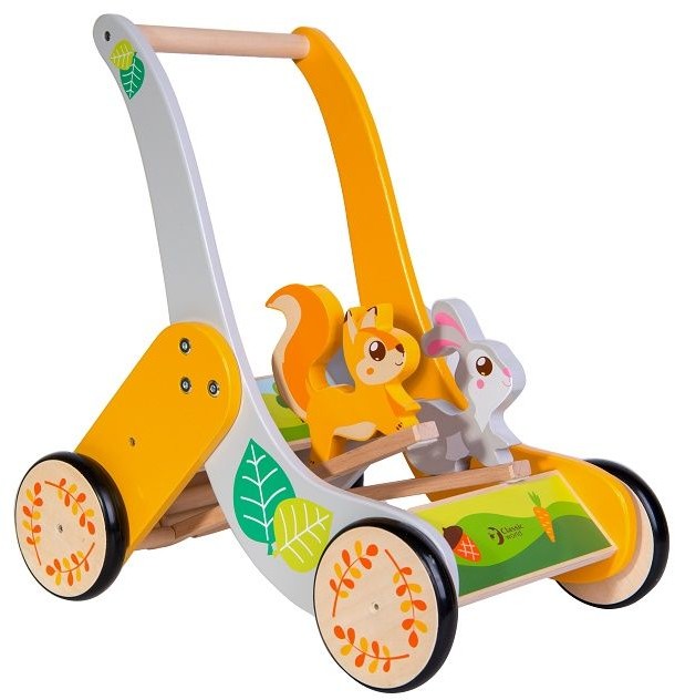ClassicWorld Drewniany pchacz leśne zwierzęta CL5006