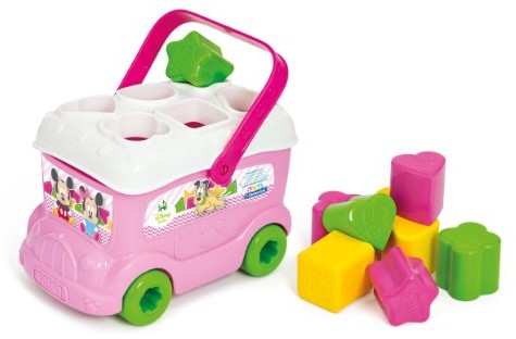 Clementoni 14933.9 - Baby Minnie Sortierbus z 9 kolorowymi kształtami 14933.9