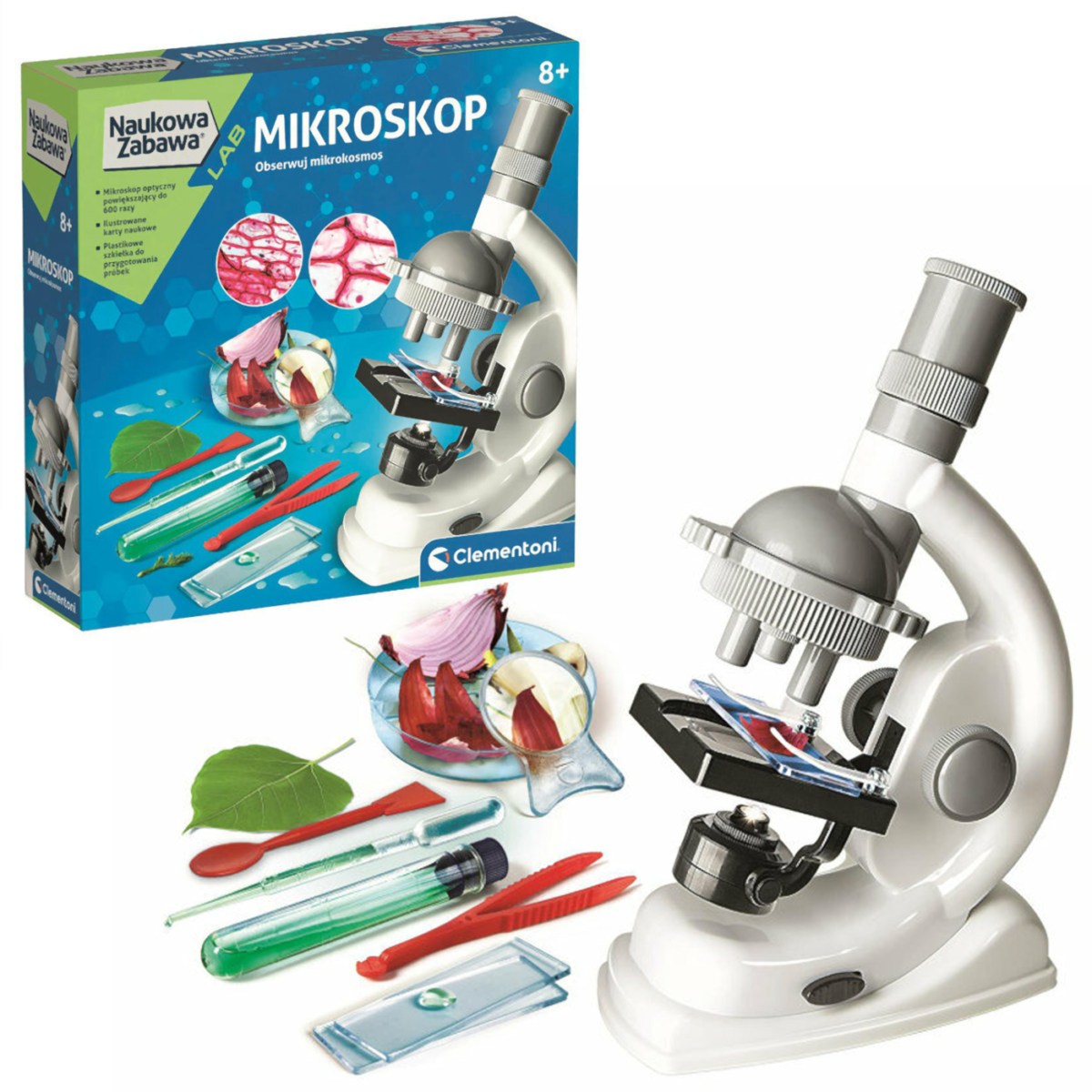 Clementoni Naukowa zabawa Doświadczenia z mikroskopem 50806