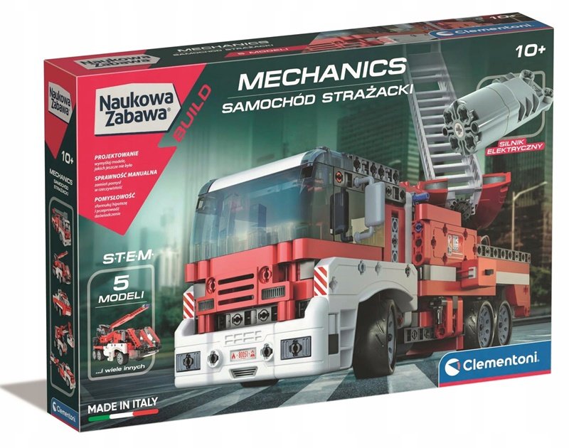 Clementoni Naukowa zabawa Laboratorium mechaniki. Samochód strażacki