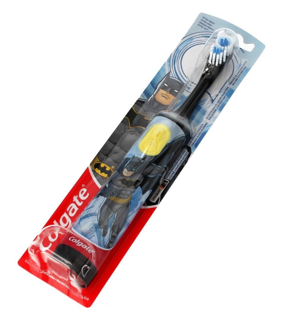Colgate Elektryczna Szczoteczka do zębów na baterie BATMAN, 1 sztuka 8718951448193