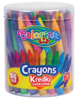 Colorino Kredki świecowe 64 kolory