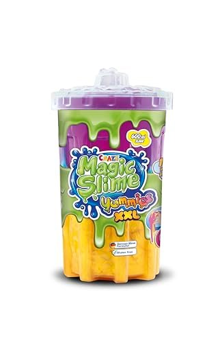 CRAZE MAGIC SLIME YUMMIES XXL Neonowy szlam dla dzieci z różnymi postaciami do ssania - zestaw 600 ml kolorowego szlamu dla dzieci bez pozostałości