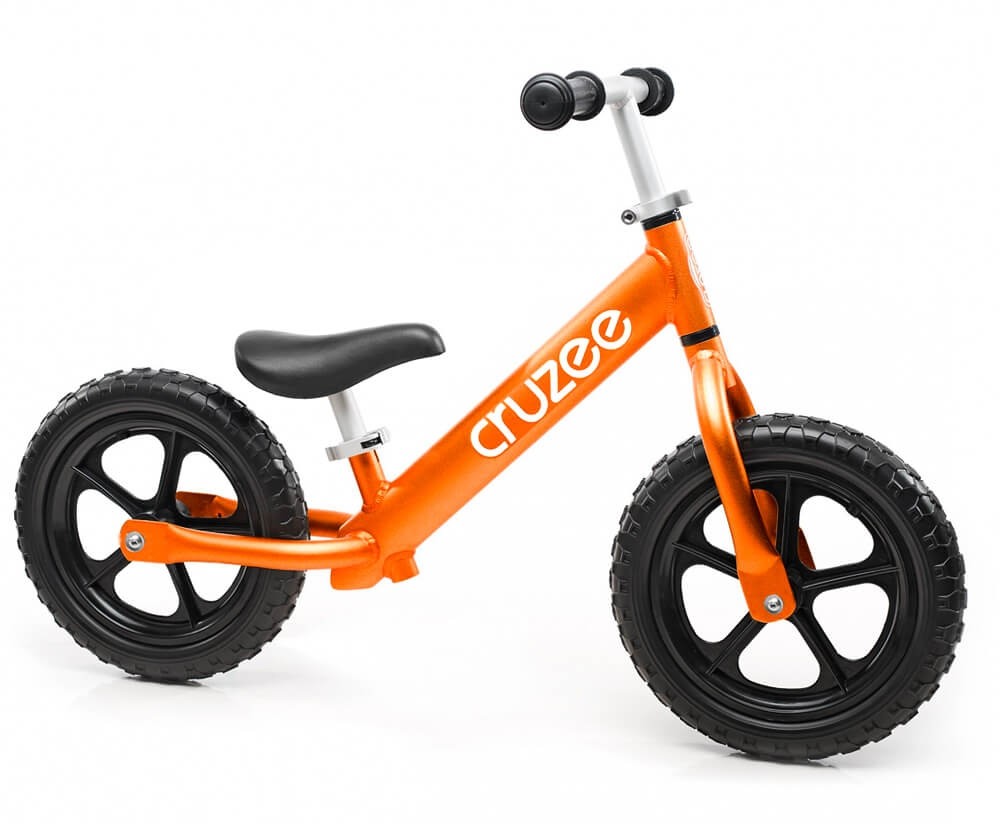 Cruzee Rowerek biegowy Cruzee 12 pomarańczowy orange czarne koła 976
