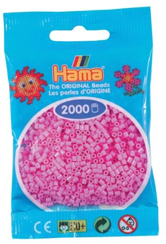 DAN Import Hama perły 501-48 - mini perły 2000 sztuk pastelowy różowy