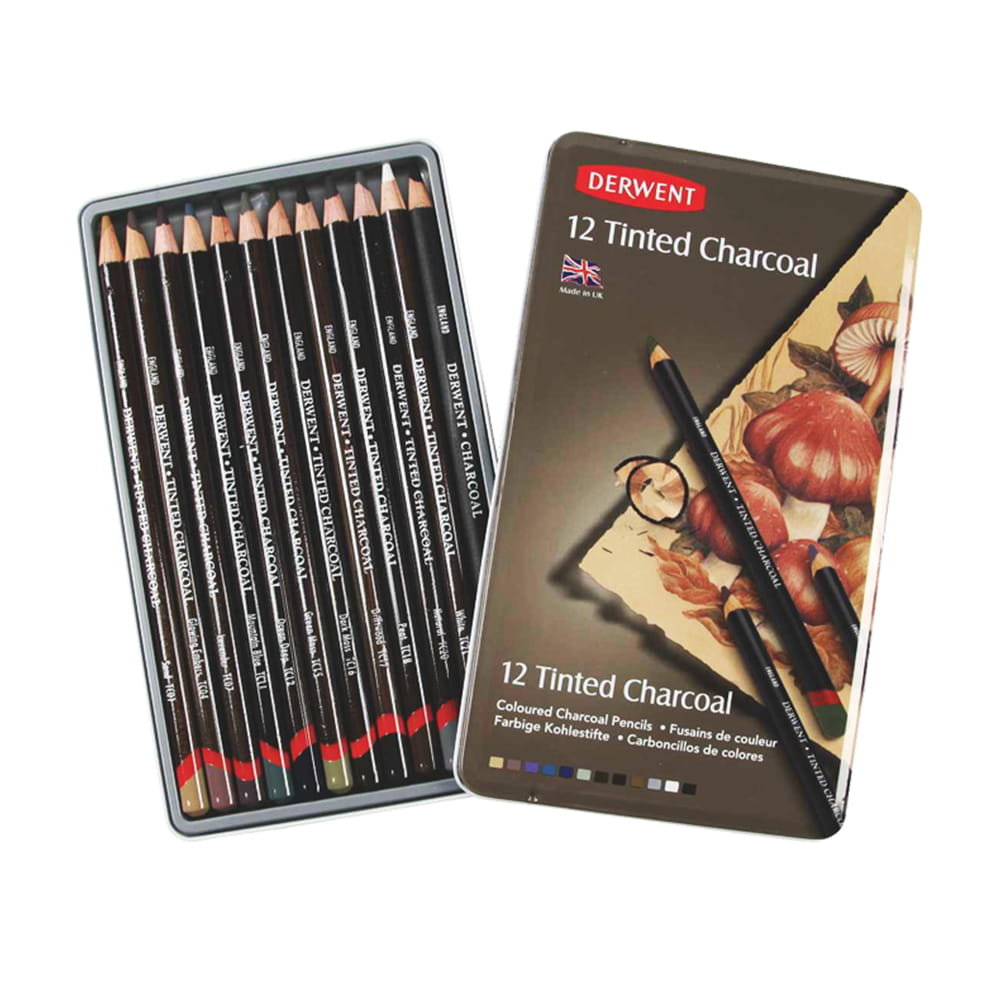 Derwent BARWIONY Węgiel W KREDCE 12 SZT TINTED CHARCOAL 2301690