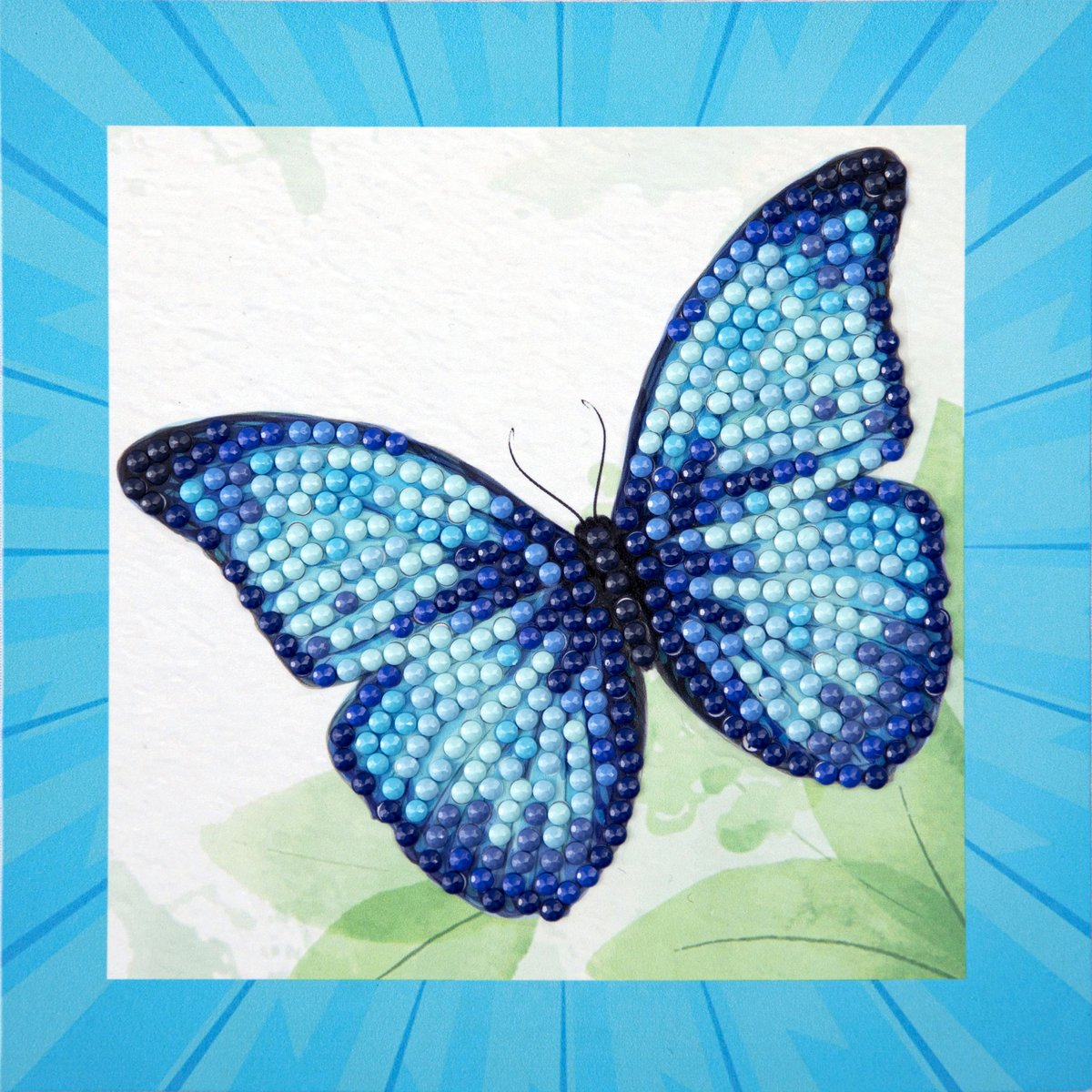 Diamond Dotz, Zestaw kreatywny dla dzieci  haft diamentowy Blue Butterfly Quick Dotz