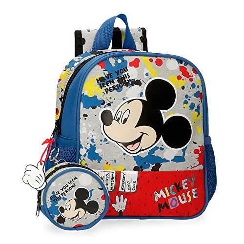 Disney Mickey Colour Mayhem plecak przedszkolny wielokolorowy 21 x 25 x 10 cm Poliester 5,25 L