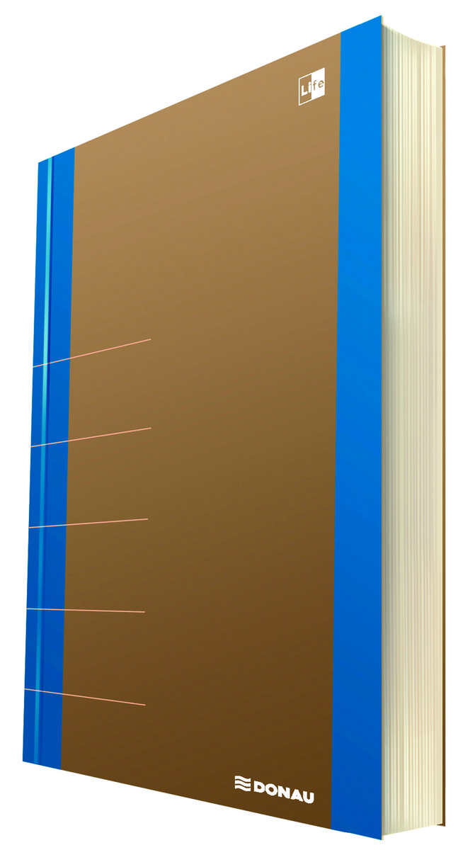Donau Notatnik Life Organizer 80 Kartek Niebieski 165X230Mm 5901503612071