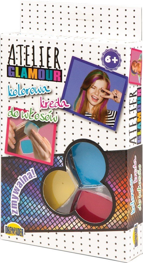 Dromader KLOCKI Atelier Glamour Kolorowa kreda do włosów p8 00853
