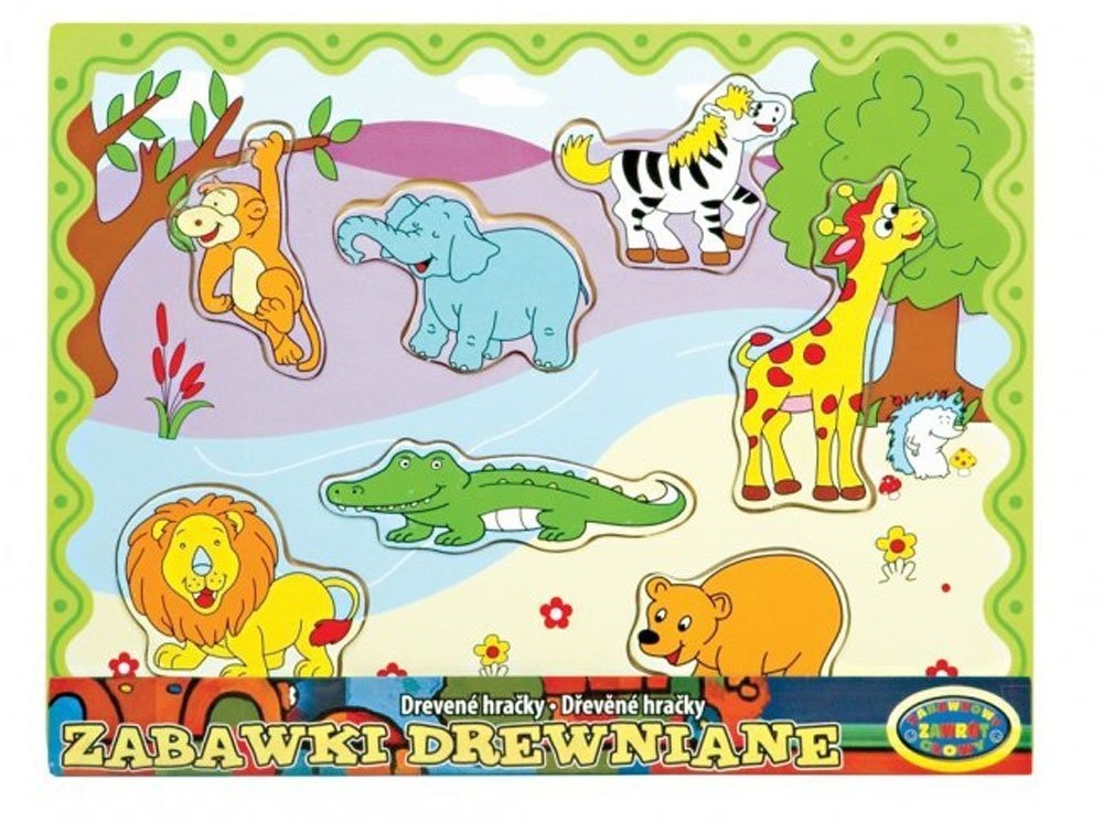 Dromader UKŁADANKA drewniana ZWIERZĘTA sorter