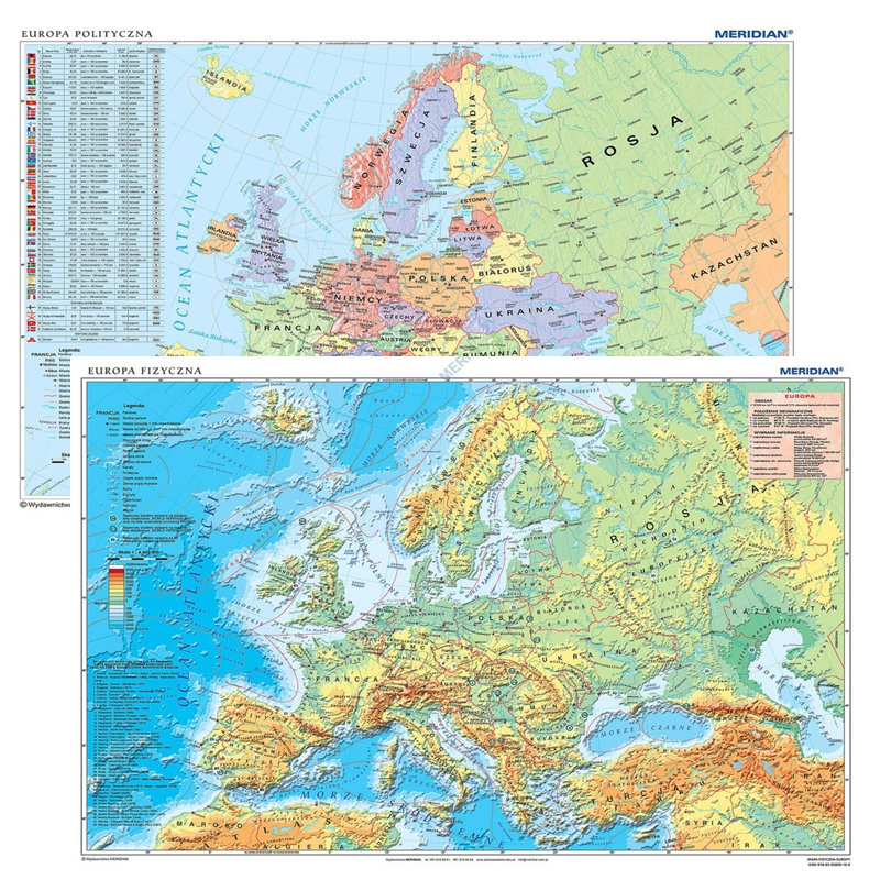 DUO Europa fizyczna z elementami ekologii / Europa