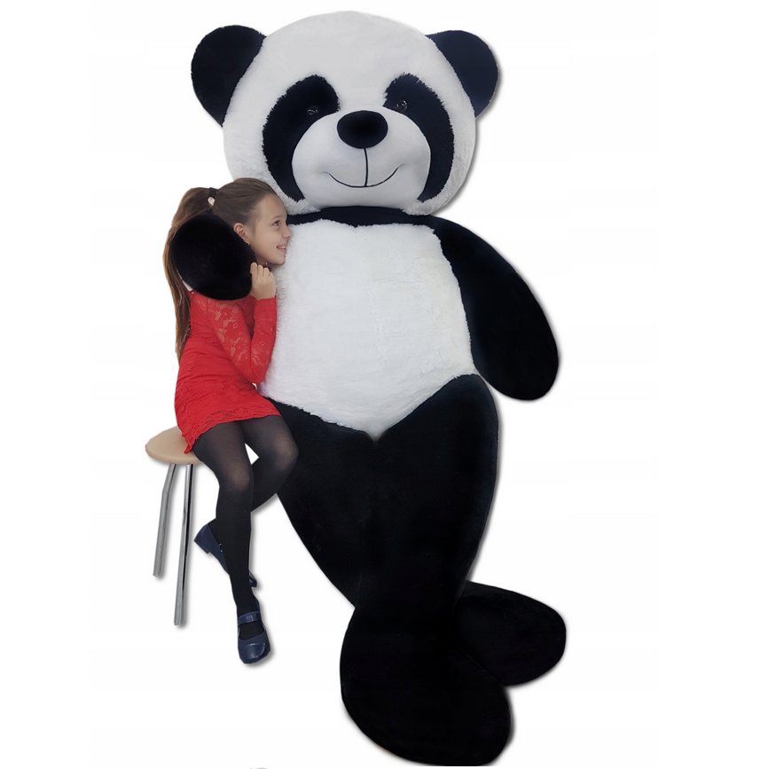 DUŻY MIŚ PLUSZOWY PANDA 220cm MASKOTKA GIGANT