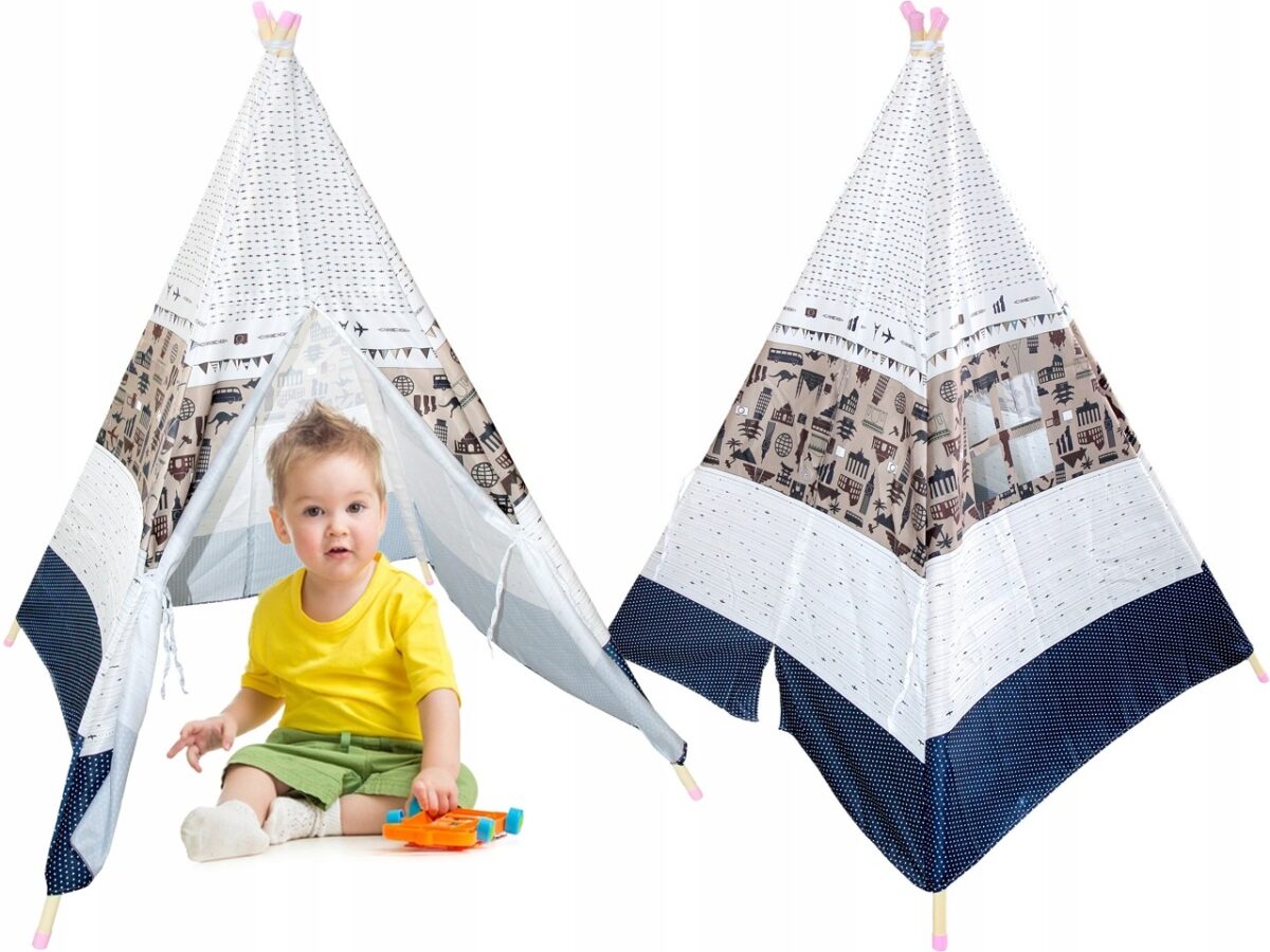 Duży Namiot Tipi Domek Kryjówka Wigwam Teepee