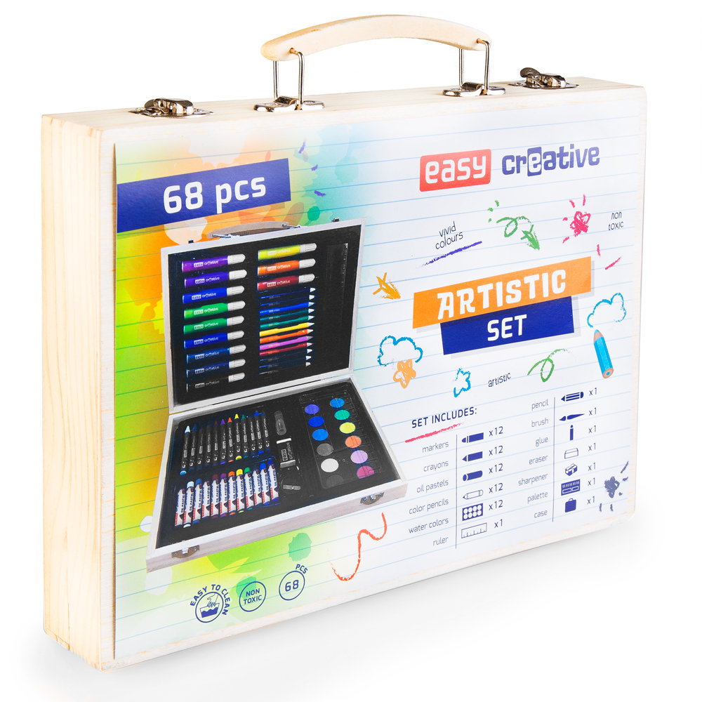 Easy Stationery Zestaw artystyczny 68 elementów EASY