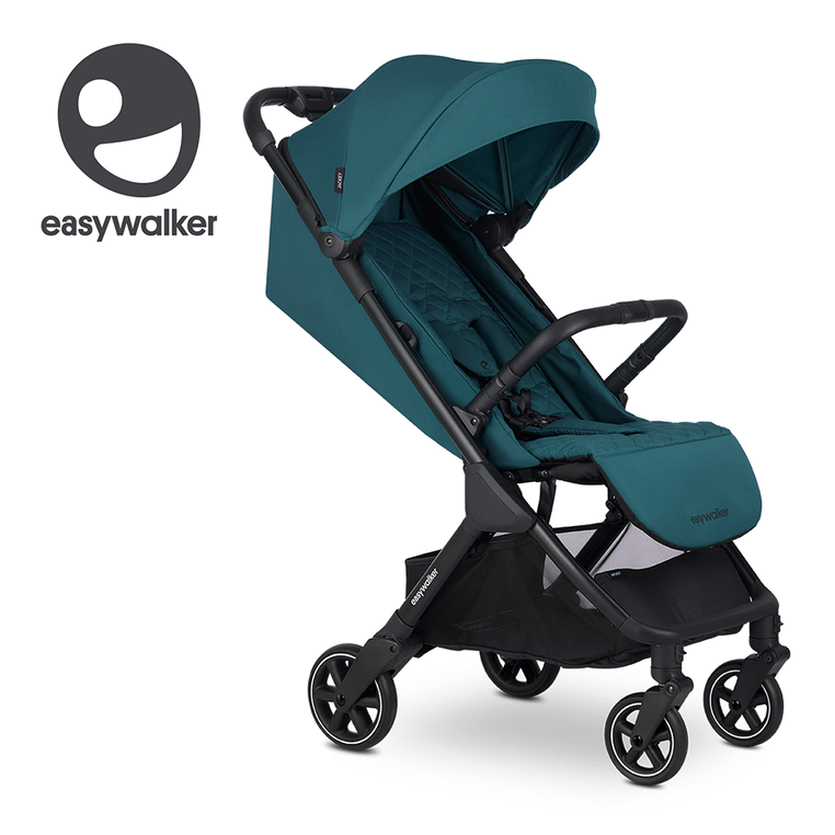 Easywalker Jackey samoskładający się wózek spacerowy z torbą transportową Teal Green