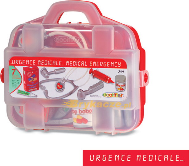 Ecoiffier Smoby WALIZKA LEKARZA KUFEREK Z AKESORIAMI 7 el. 249