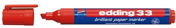 Edding Edding 33 PAPER MARKER red - 10 pcs 4-33/r