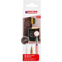 Edding Marker olejowy błyszczący metaliczny 0,8mm 3szt