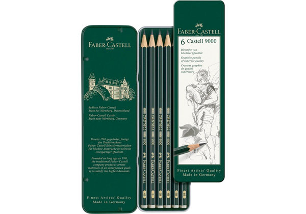Faber-Castell Ołówek Castell 9000 6 sztuk