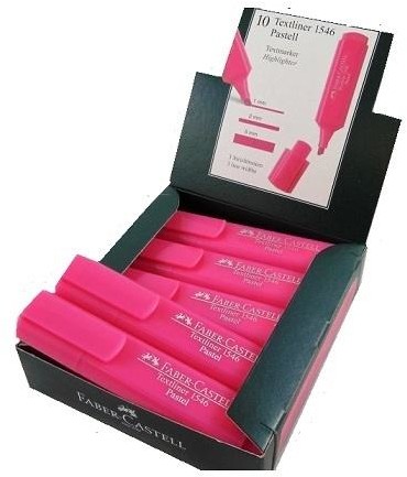 Faber-Castell Zakreślacz pastelowy różowy (10szt)