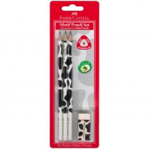 Faber-Castell Zestaw Ołówków Krowa 3 Szt z Gumką Blister
