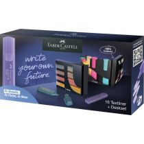 Faber-Castell Zestaw zakreślaczy 1546 16 kol. kartonowy prezenter na biurko