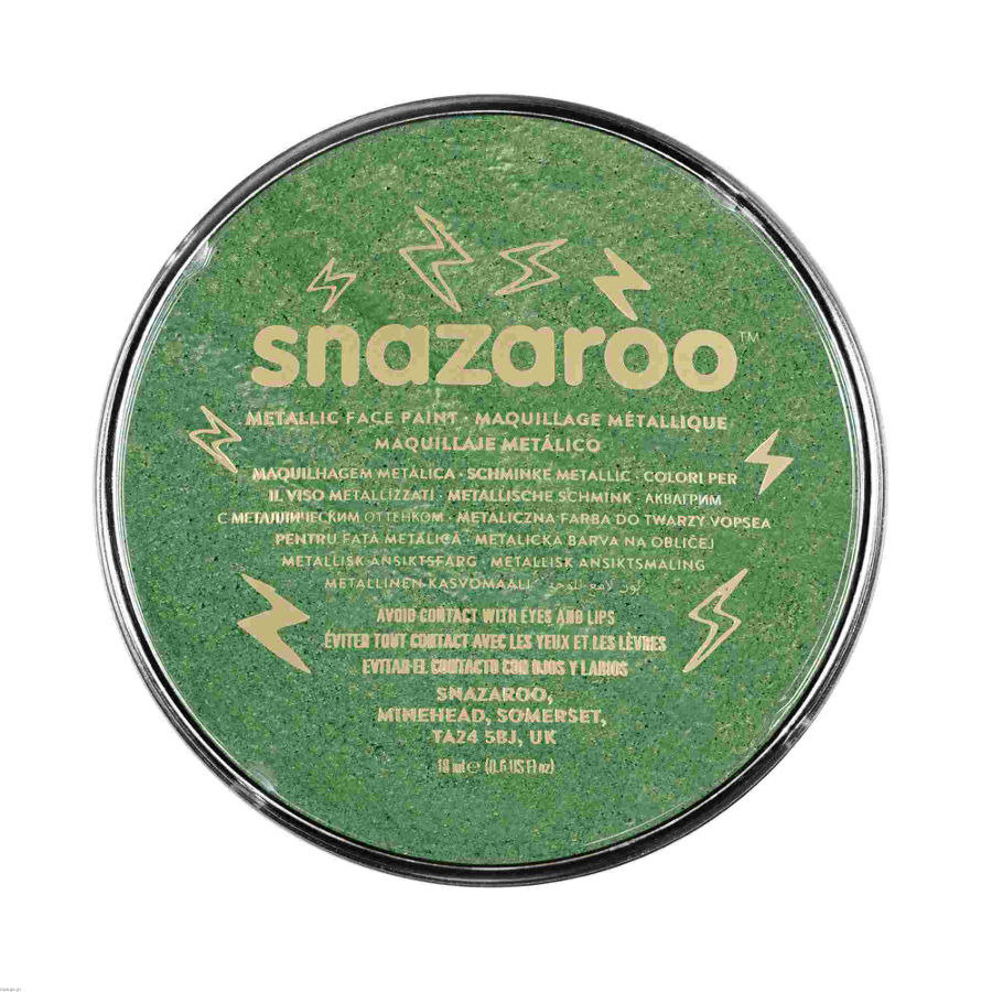 Farba do twarzy Metaliczna Zielona 18mlSNAZAROO 1118422