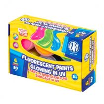 Farby fluorescencyjne Astra 6 kol x  20 ml STANDARD BOX 301124004