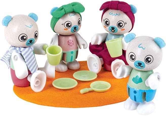 Figurka Hape Hape polar bear family toy figure
