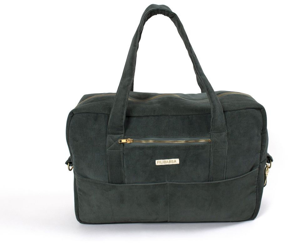 Filibabba Torba dla mamy Sztruks Pine Green