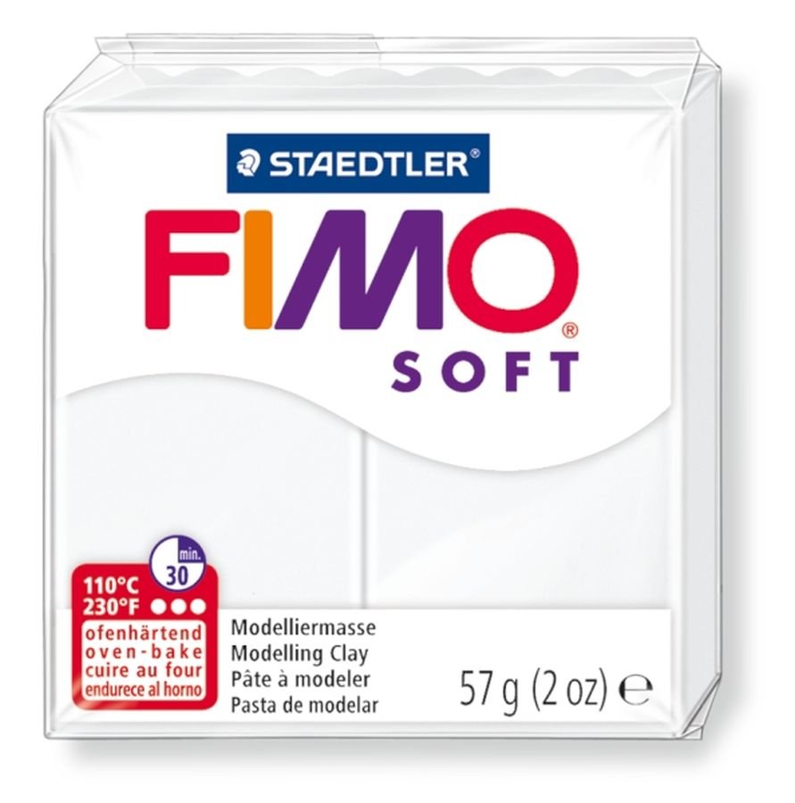 Fimo GDD Grupa Dystrybucyjna Daccar Soft, masa termoutwardzalna, modelina, biała