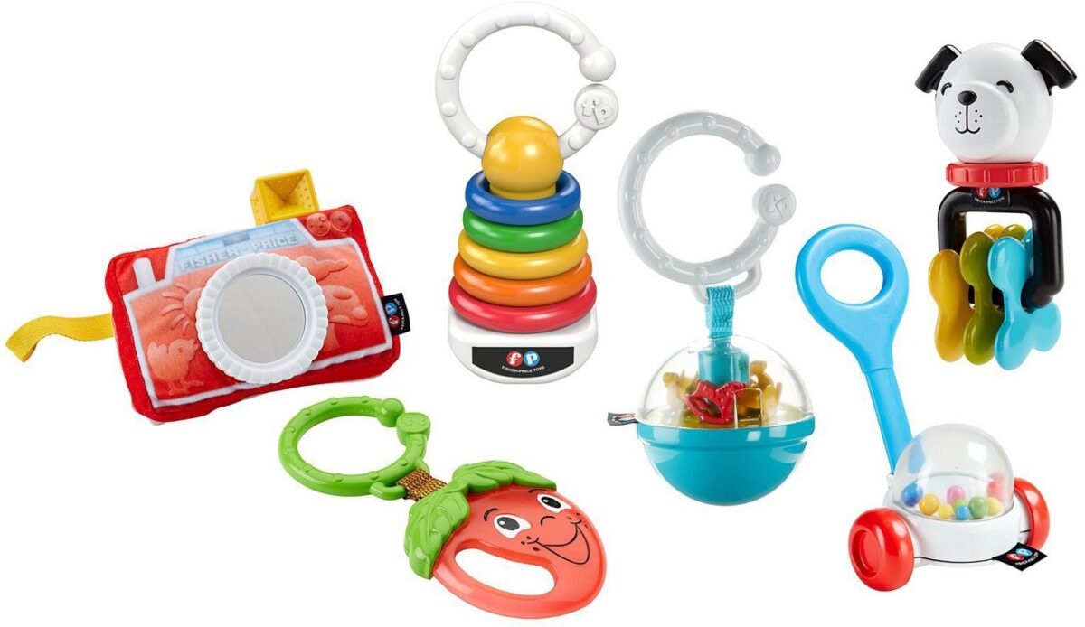 Fisher Price Zawieszki i grzechotki zestaw prezentowy FBH63