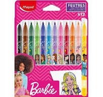 Flamastry Barbie Maped 12 szt.